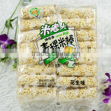 uncle pop snack,rice stick with highland barley400g ,sesame flavor