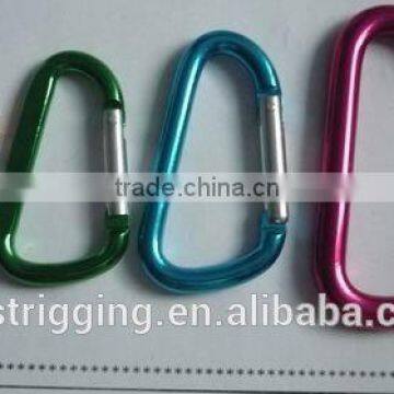 Hot Selling High Quality Red Aluminum D Shaped Carabiner Snap Hook Rigging Hardware China Supplier photo-2