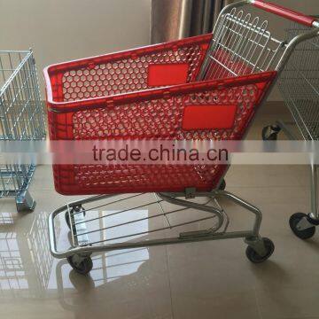 plastic shopping trolley shopping cart coin lock