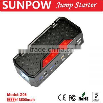 SUNPOW caution light emergency car portable battery jump starter