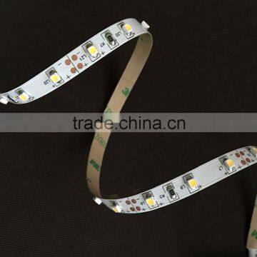 DC 12V/24V SMD 3528 60LEDs/M 4.8 watt per meter white PCB with CE/RoHS/LVD 3528 led strip