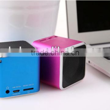 micro SD/ TF card bass cube portable speakers