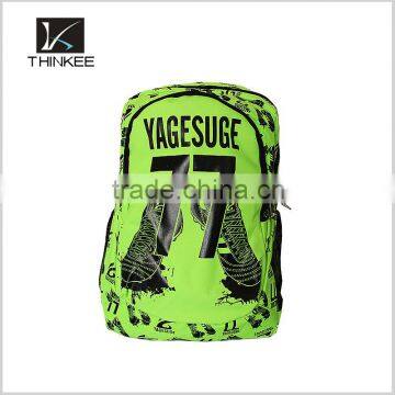 custom floral green backpack korean fashion nylon backpack