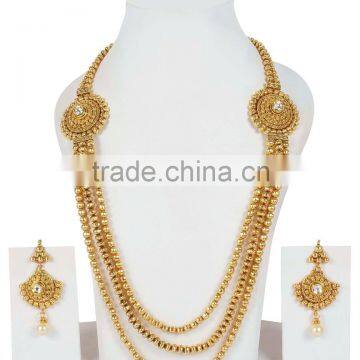 Indian Stunning Gold Plated Bollywood Style Long Neckalce Sets