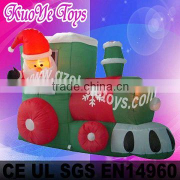 inflatable christmas train