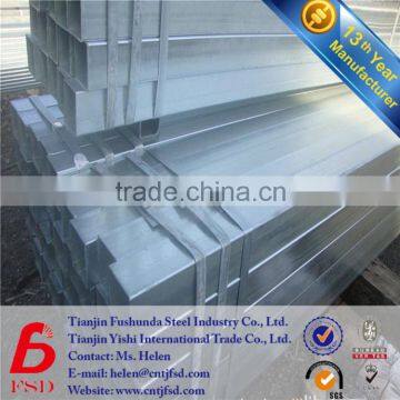 *Types of Pre Galvanized Square Steel Tub