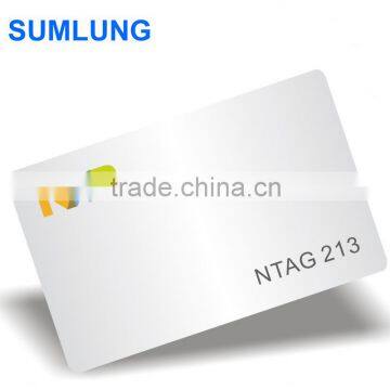 Cheap NTAG213 NFC Cards for ALL NFC enabled Mobile Phones Android wp8 offer Vivid Full Color Printing for advertising