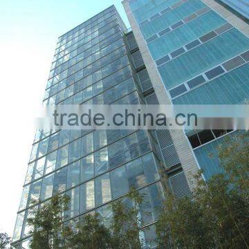 Steel bracket curtain wall