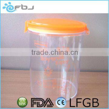 Clear Plastic Food Storage Airtight Canister