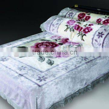 Printed and Super Soft Blanket Set 100% Polyester