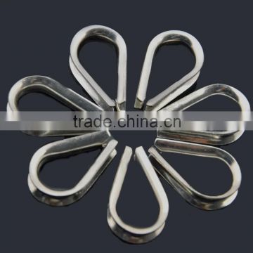 High Polished 304 Stainless Steel Marine Boat Cable Wire Rope Loop Thimble new products on china market for paracord bracelet