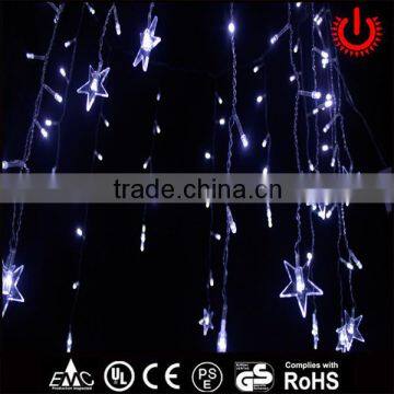 crystal star christmas decorative white icicle lights