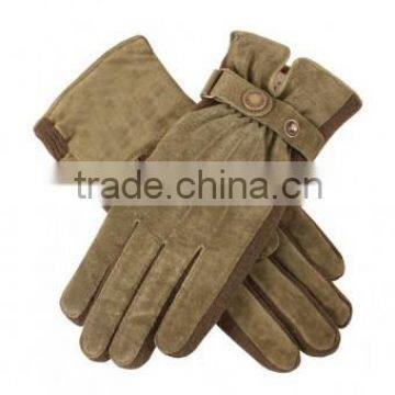 Women's Suede Gloves with Strap Detail AP-6503