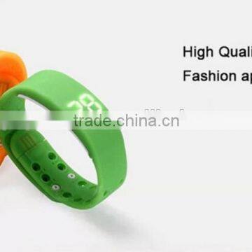 Gifts Bluetooth Silicon Multifunction Pedometer Smart 3D LED USB Sports Smart Wrist Bracelet Watch photo-2