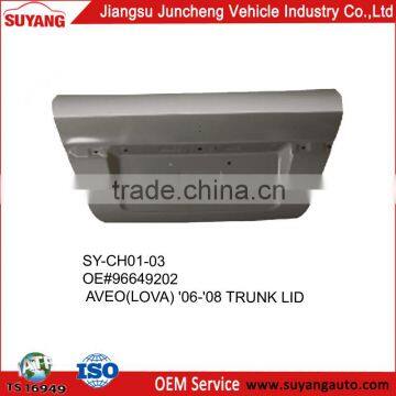 Auto metal body parts chevrolet aveo trunk lid