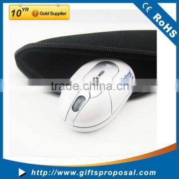 USB Tool Kits Promotional Gifts Portable Round Mouse Pad Travel Mini Mouse with Muti-function Pouch