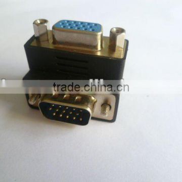 DB25M to DB25F angled adapter