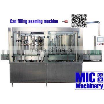 MIC-18-6 with wholelife adjust service beer can filling machine aluminum can filling machine with EU standard