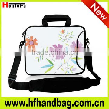 Fashion artwork printing and high quality neoprene laptop bag