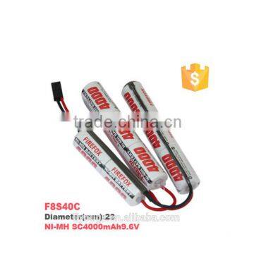 BEST PRICE!!! FireFox high Power SC 9.6v 4000mah NI-MH Battery rechargeable battery