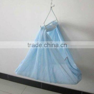 blue baby cradle