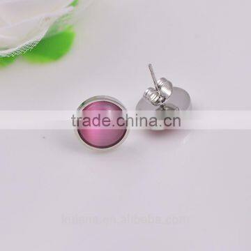 Cat's eye stud earring wholesale fancy stud earring TE165135