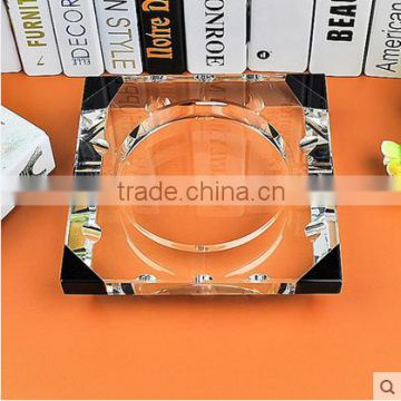 2015 hot sale retangle shape cheap crystal ashtray