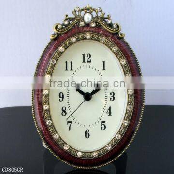 table clock with photo frame