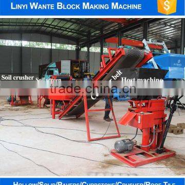 Hand Press Soil Brick Making Machine Clay Interlocking Pavers Production Price for Sale photo-3