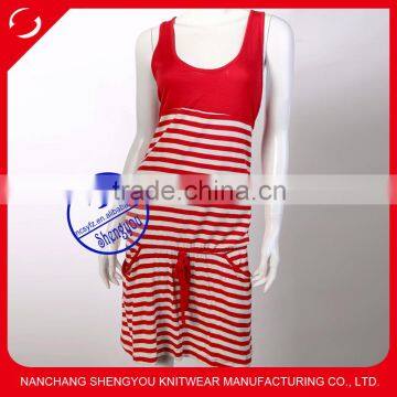 OEM yarn dyed woman tank top dress wholesale china