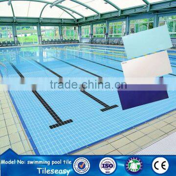 high quality unusual blue swimming pool ceramic tiles from india