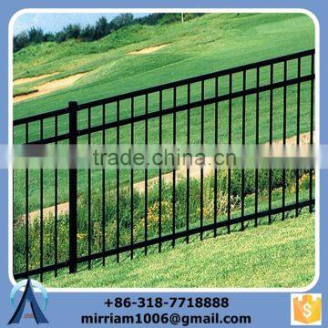 3 Rails Wrought Iron Fence