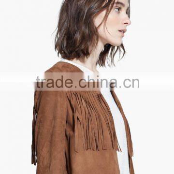 2014 Women's Top New Real Original 100% Goat Leather Jacket