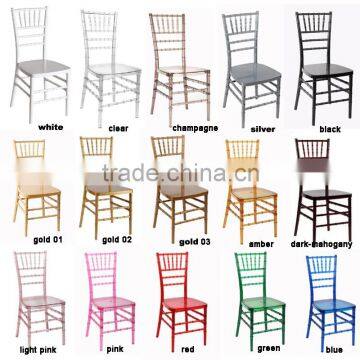 Colorful Tiffany chiavari Chair Resin Plastic Chiavari Chair