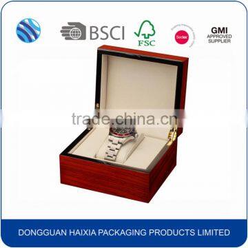 Custom Logo Decorative Handmade Display Antique Single Watch Box