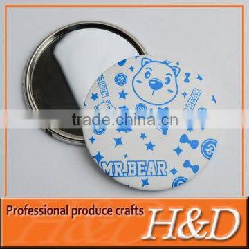 cheap 5cm round souvenir tin pocket mirror maker