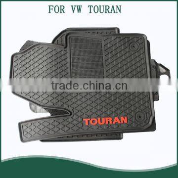 Floor Mats Car SUV Truck Trunk Cargo Mat Black Carpet Heel Pad Unique for VW Touran