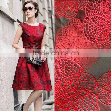 2016 new jacquard satin polyester dress fabric