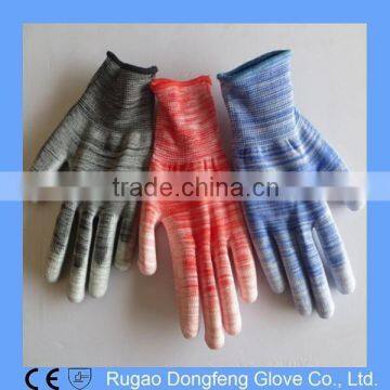 Colored PU Safety Work Glove for Builders Grip Gardening