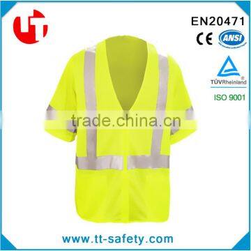 100% polyester high visibility 3M Scotchlite Reflective Material 3M reflective safety jacket