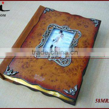 2014 New Custom Wedding Wood Photo Album Book Cover,Wooden Picture Album Book Cover