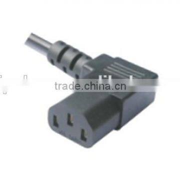 US standard 10A 125V C13 angled connector