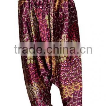 Silk Ladies Harem / Pants / Trouser Women Aladdin Floral Hippie Boho Paints Casual