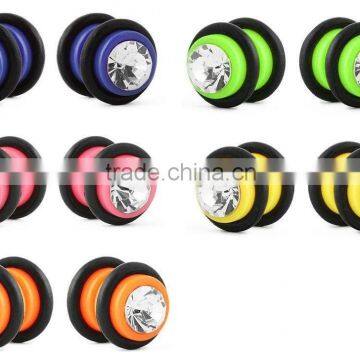 Magnetic Ear Plugs Earrings Fake Plug Ear Stud Earrings