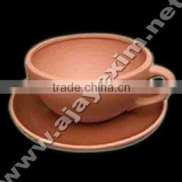 Earthen Cup & Saucer