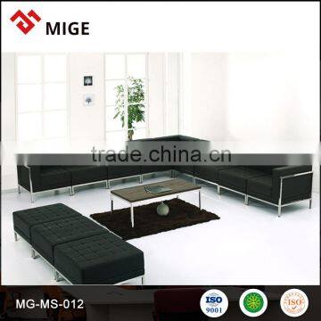 China factory guangzhou office product l shape sofa set modern