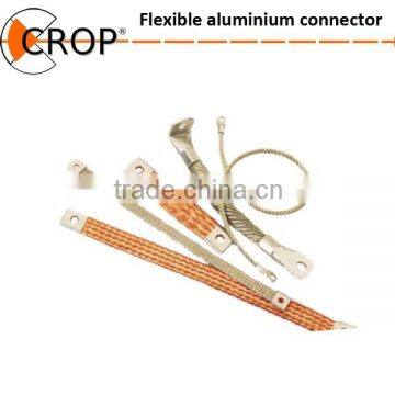 Flexible braided copper and aluminium connector