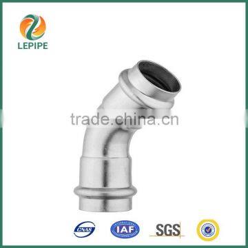 304L Stainless Steel pipe 45*Elbow fittings