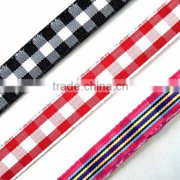 polyester tartan ribbon plaid strap scottish webbing