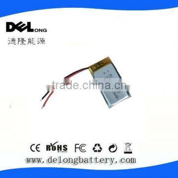 Rechargeable 3.7v 400mah 602035 small lithium polymer battery